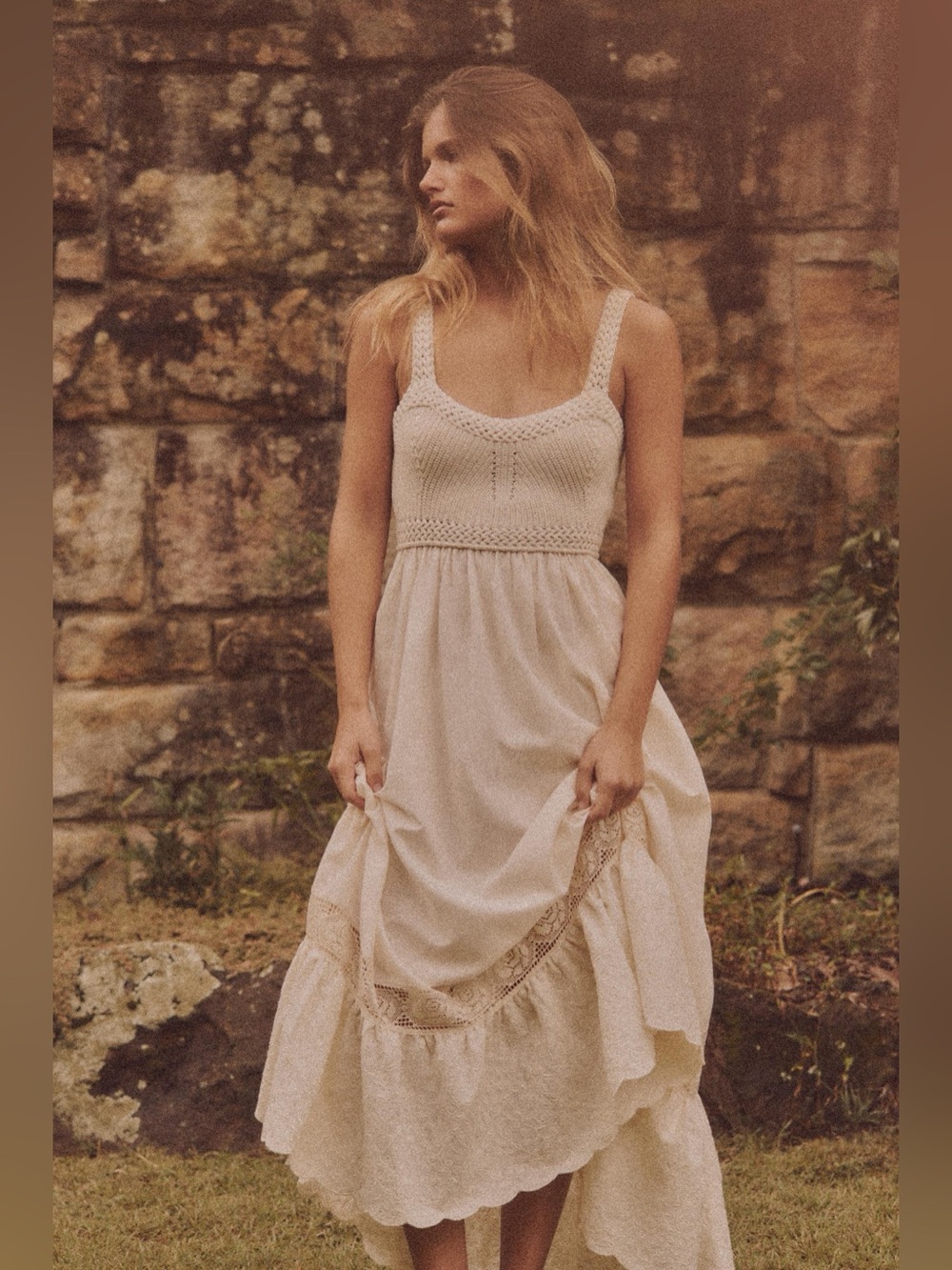 Zara Combination Knit Dress